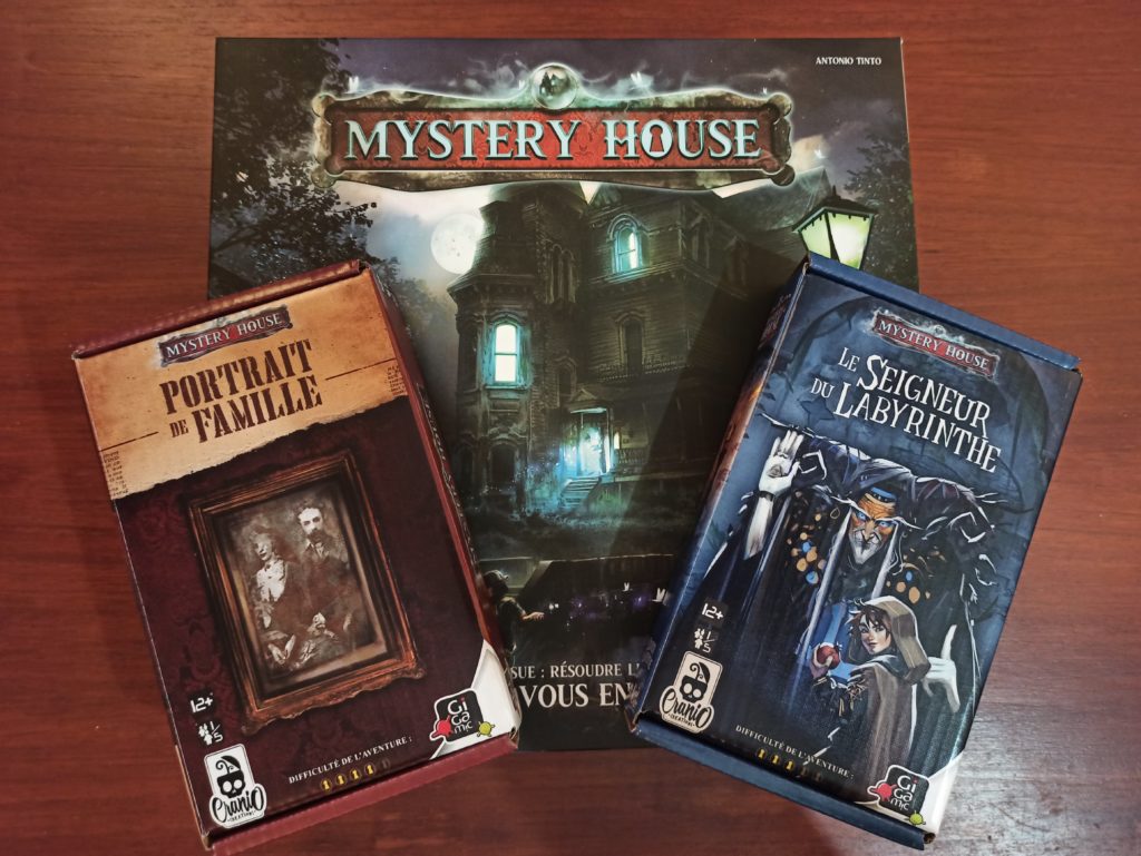 Mystery House - Les deux boites de jeux